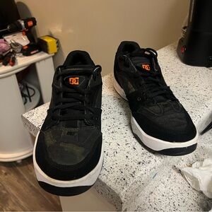 DC Black and Orange Athletic Shoes